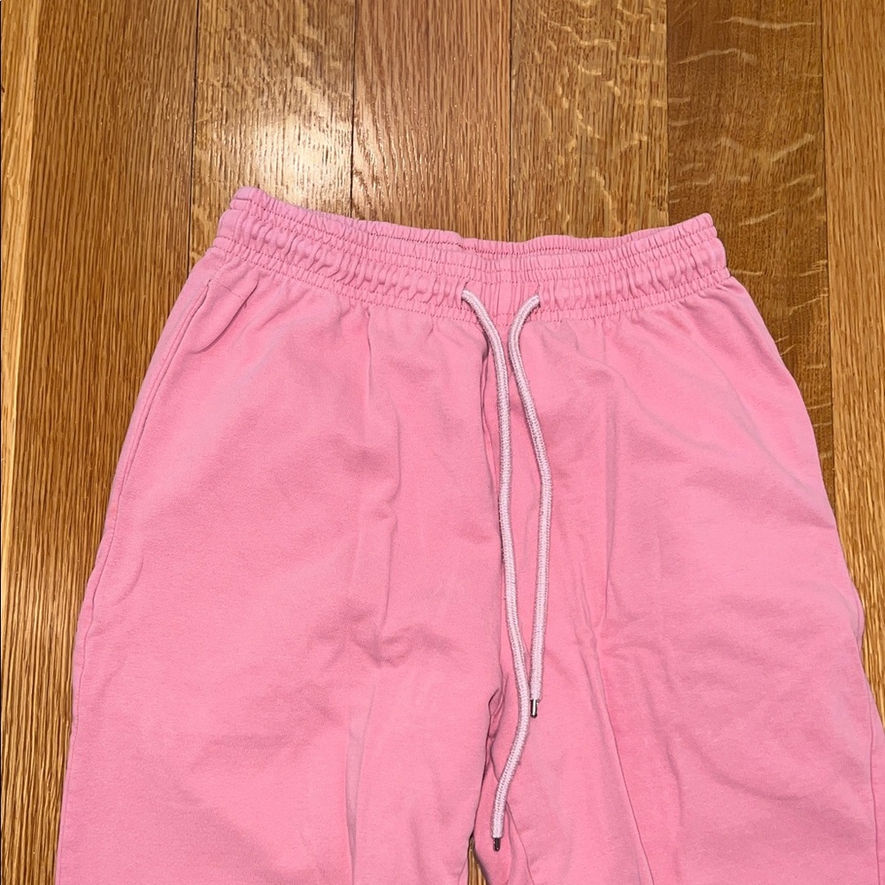 Pink Drawstring Sweat Pants - Picture 2 of 5